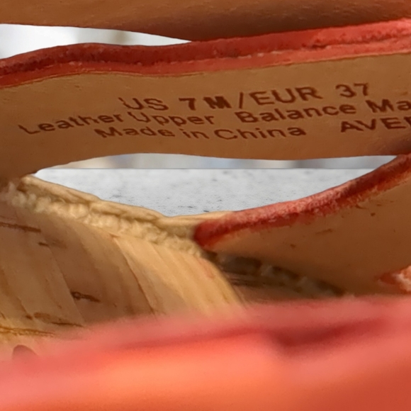 Sam Edelman leather strappy flip flop/sandals/ espadrilles slides size 7 - Picture 13 of 14